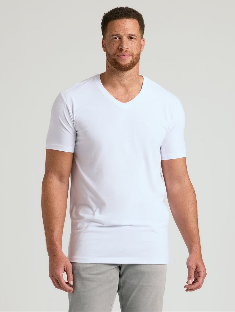 New! John Blair White Cotton Shirt - Classic White 2pk